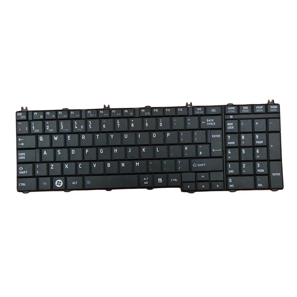 For Toshiba Satellite C650 C655 C655D UK English Layout Keyboard Black