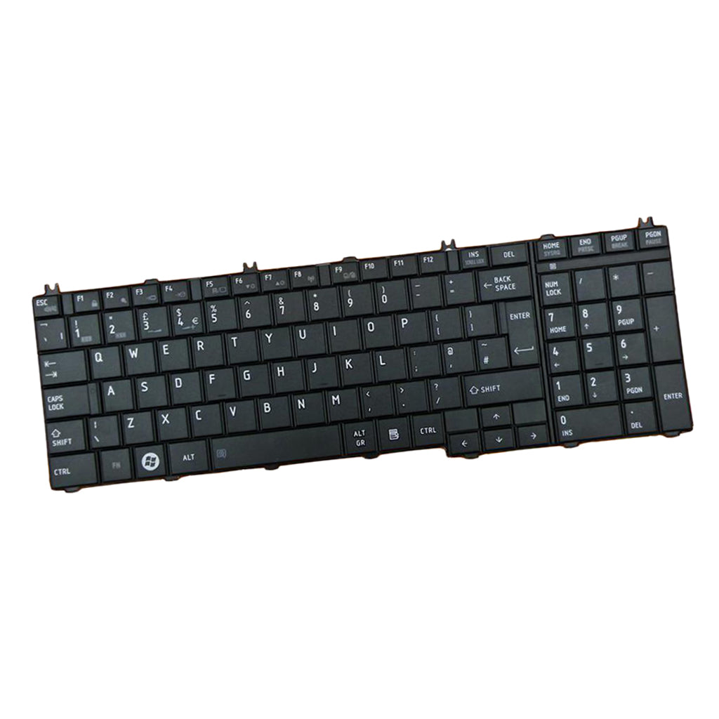 For Toshiba Satellite C650 C655 C655D UK English Layout Keyboard Black