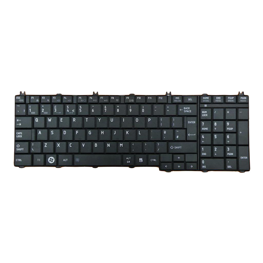 For Toshiba Satellite C650 C655 C655D UK English Layout Keyboard Black