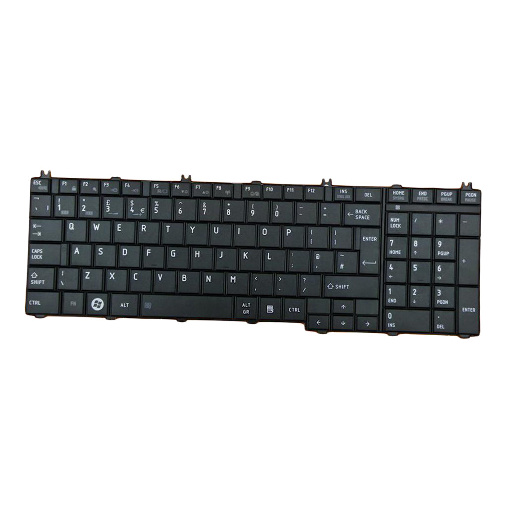 For Toshiba Satellite C650 C655 C655D UK English Layout Keyboard Black