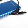 Blue Portable Ultra-thin 2.5in Hard Drive USB3.0 HDD Case for Desktop 2T