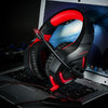 Stereo Bass Surround Gaming Headset with Mic for PS4 Xbox One PC Black Red