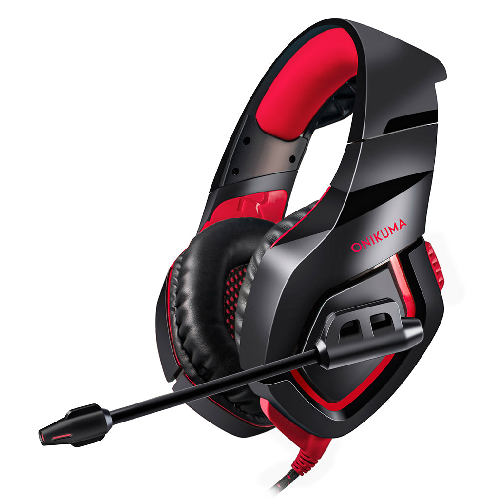 Stereo Bass Surround Gaming Headset with Mic for PS4 Xbox One PC Black Red