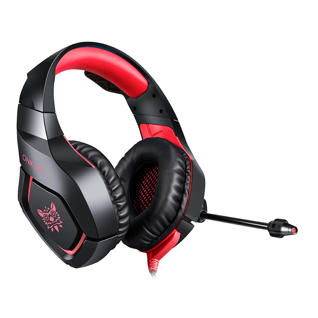 Stereo Bass Surround Gaming Headset with Mic for PS4 Xbox One PC Black Red