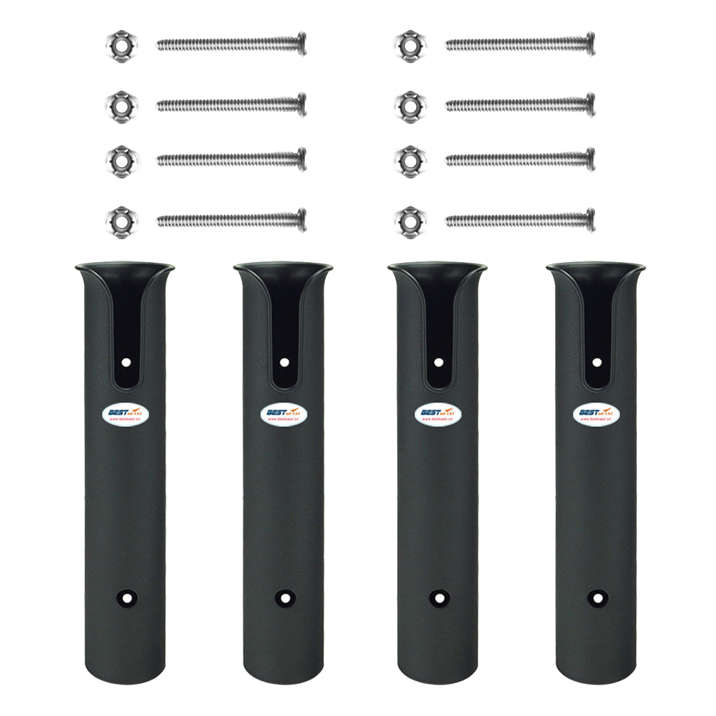 4x Fishing Rod Holder Rack Tool Mount Socket 4 Tube Link Tackle Marine Boat