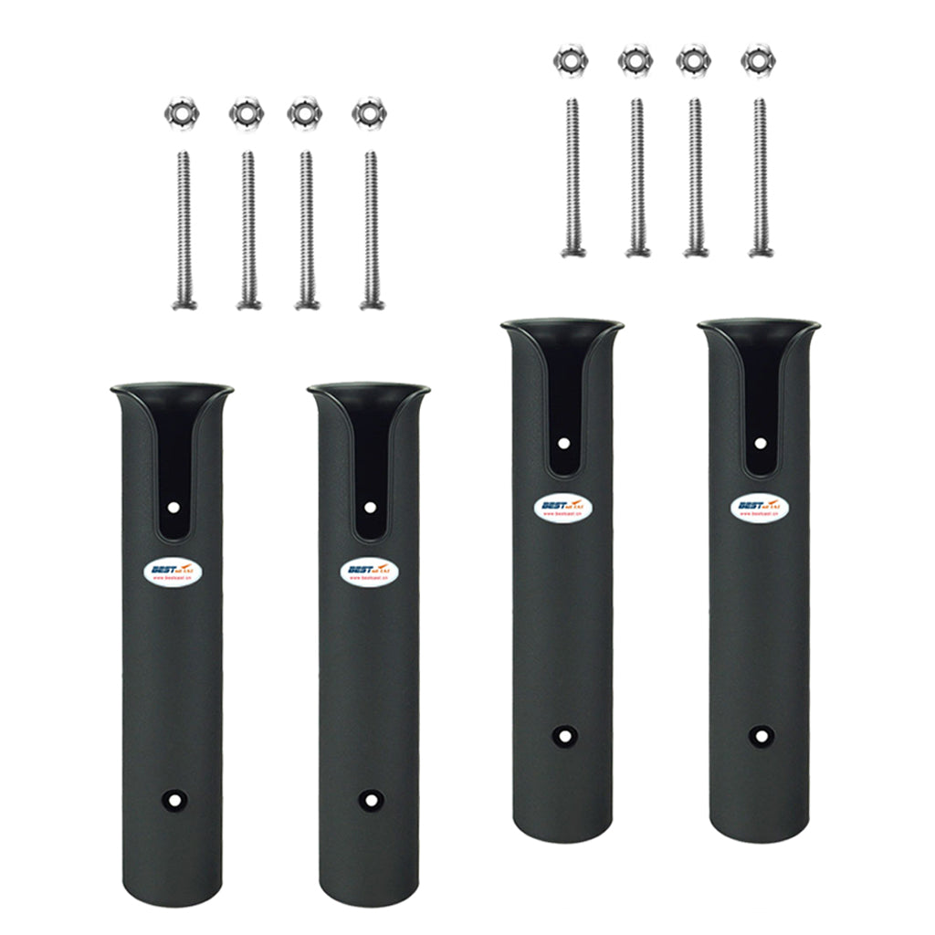 4x Fishing Rod Holder Rack Tool Mount Socket 4 Tube Link Tackle Marine Boat