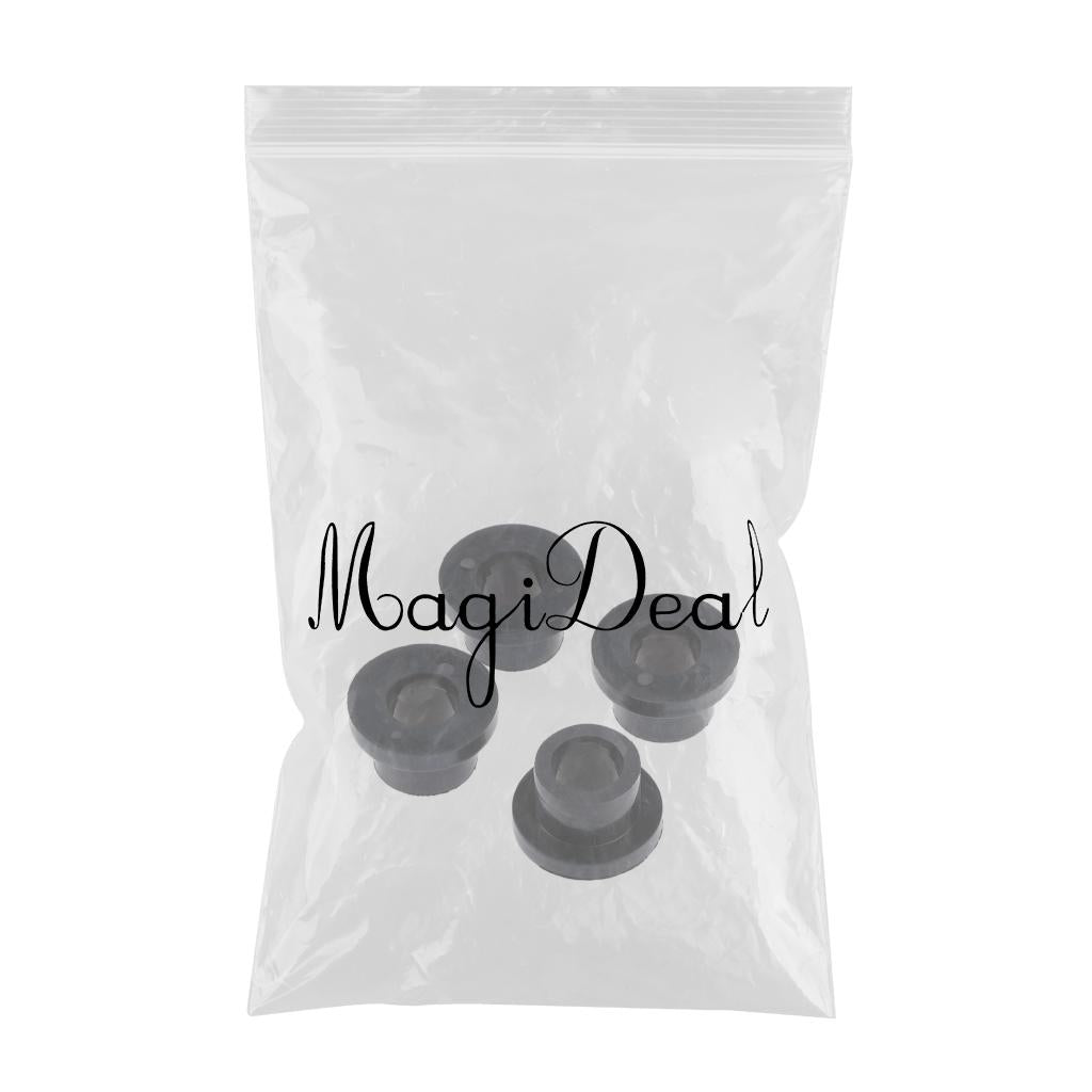 4PCS Handlebar Rubber Mount Bushings Black for Harley Touring