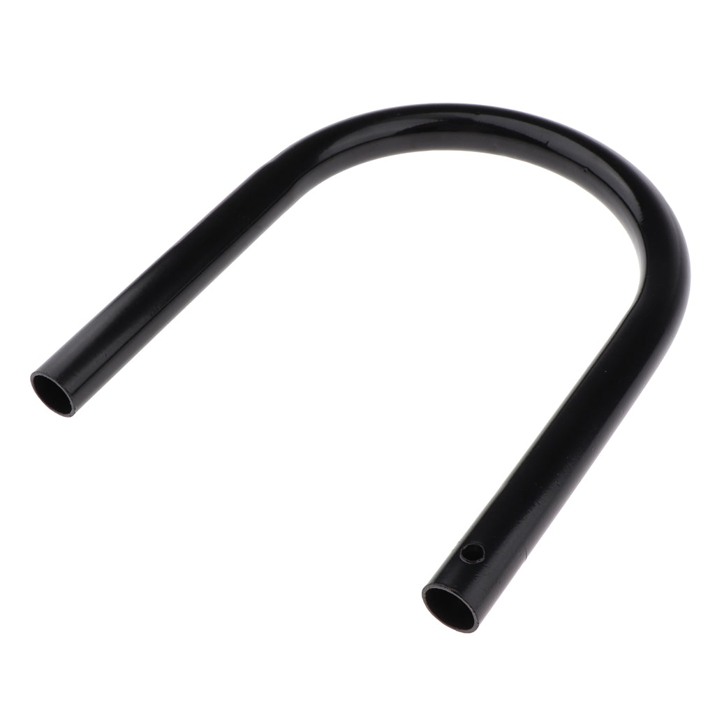 Flat Cafe Racer Seat Frame Hoop Loop Metal 175mm for Motorcycle Black