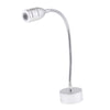 12V 2W LED Flexible Gooseneck Reading Chart/map Light with Switch Silver