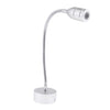 12V 2W LED Flexible Gooseneck Reading Chart/map Light with Switch Silver