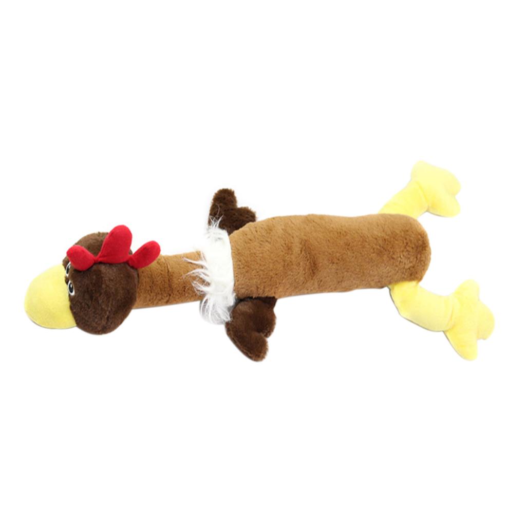 Pet Dog Durable Chew Toys Squeaky Plush Dog Toy Dog Teething Clean Toys