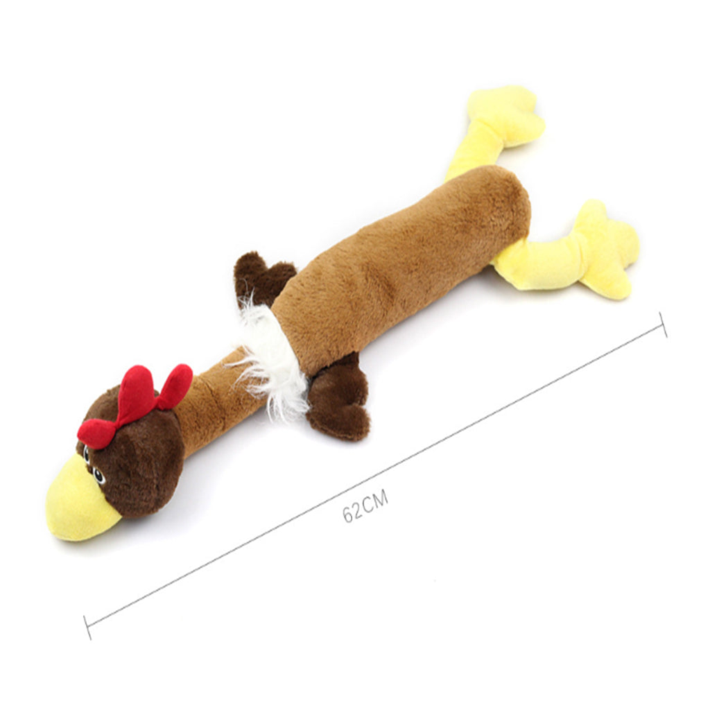 Pet Dog Durable Chew Toys Squeaky Plush Dog Toy Dog Teething Clean Toys