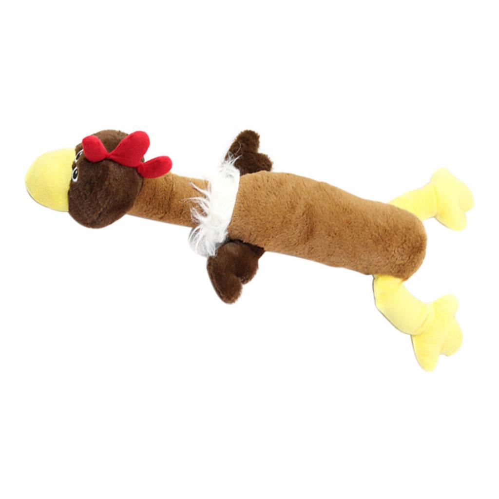 Pet Dog Durable Chew Toys Squeaky Plush Dog Toy Dog Teething Clean Toys