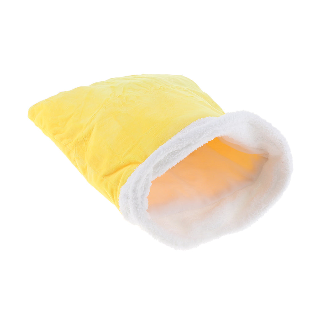 Pet Cat Blanket Mat Dog Sleeping Bag Fabirc Bed Animal Nest  Yellow