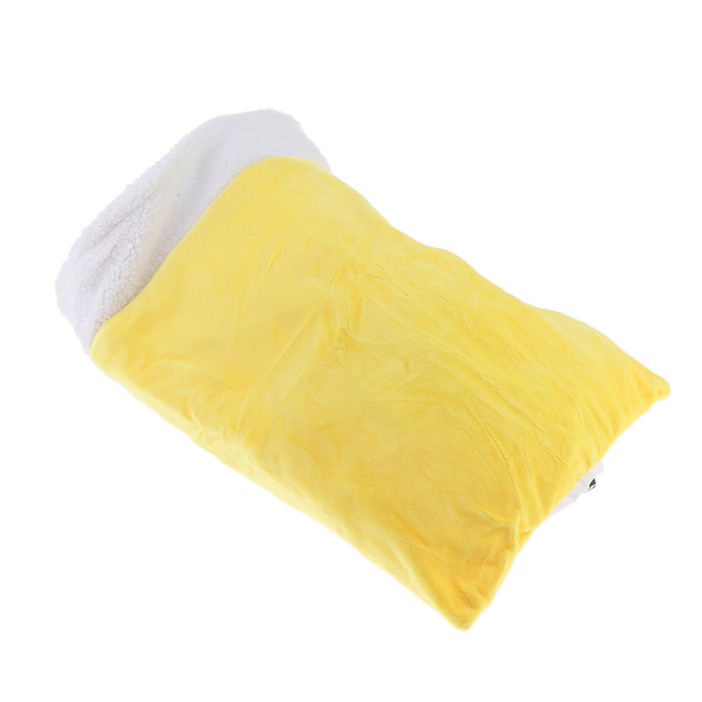 Pet Cat Blanket Mat Dog Sleeping Bag Fabirc Bed Animal Nest  Yellow