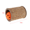 1 Pc Sisal Cat Claw Sharpen Interactive Scratching Roller with Jingle Bell