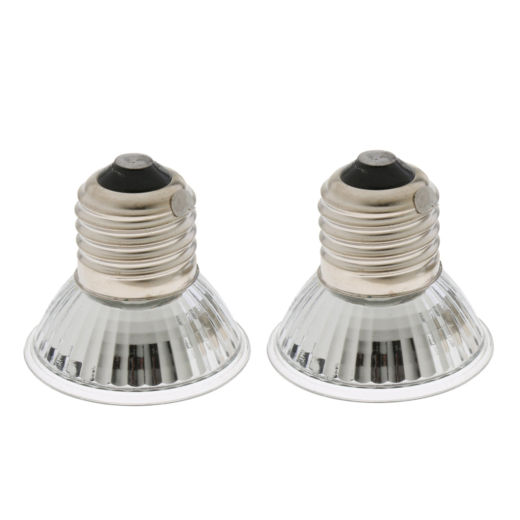 2x Pet Baby Bird Breeding Heating Bulb Heat Lamp Reptiles Daylight Lamp 50w