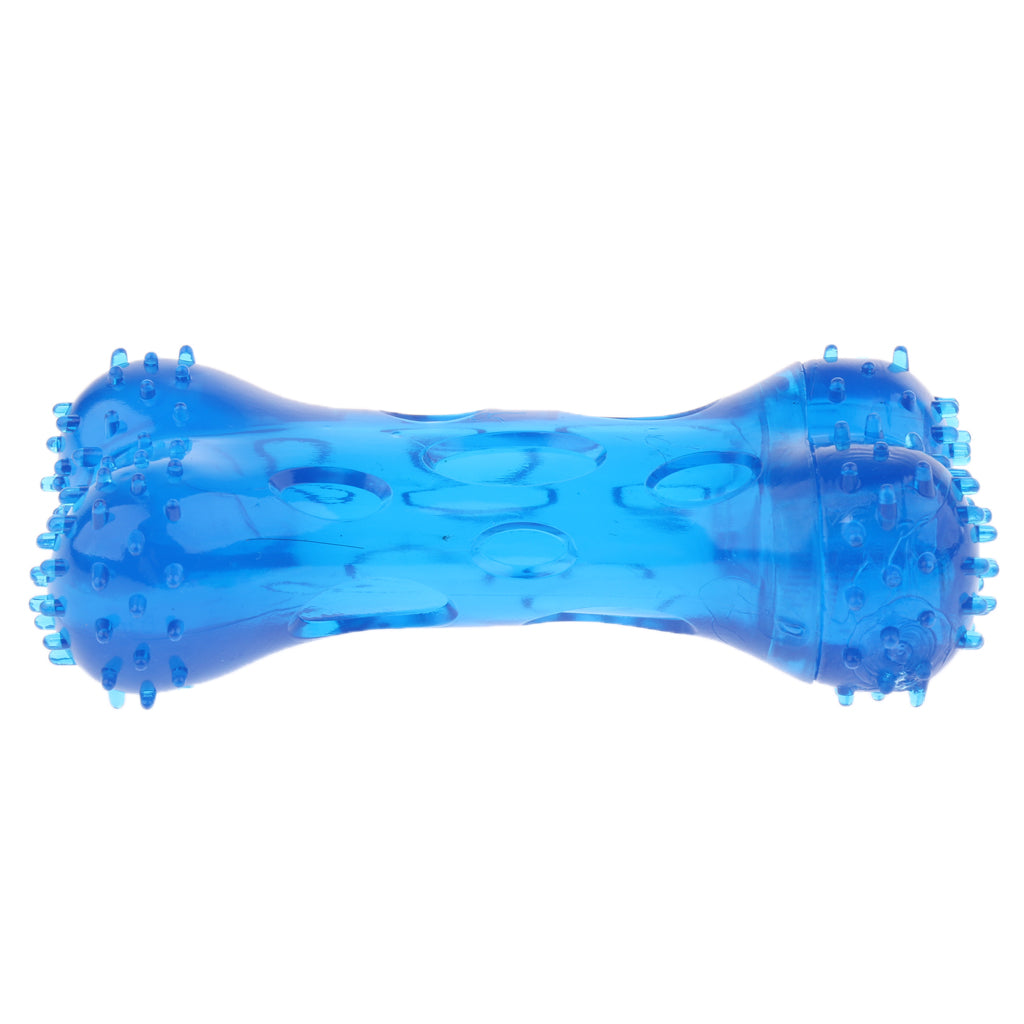 Pet Dog Puppy Fun Toy Teeth Care Cleaning Brush Toys Blue S