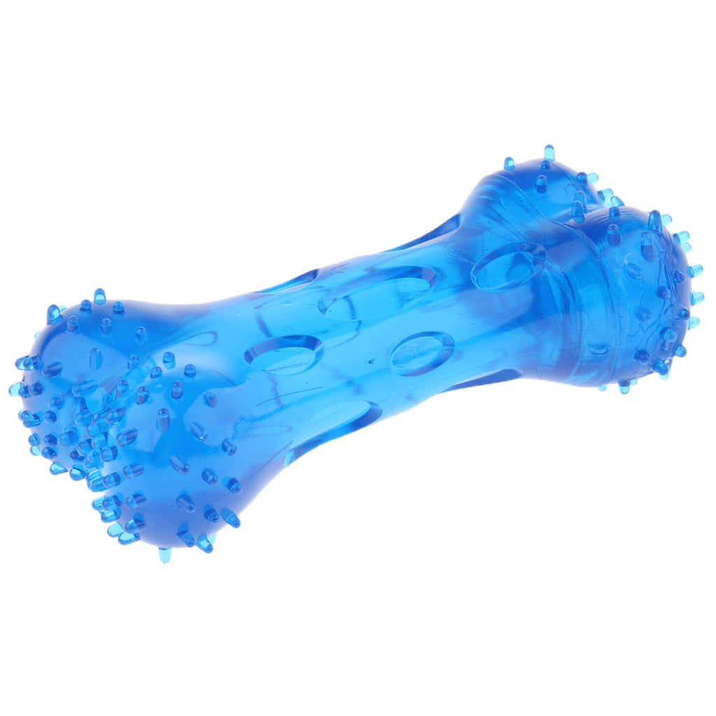 Pet Dog Puppy Fun Toy Teeth Care Cleaning Brush Toys Blue S