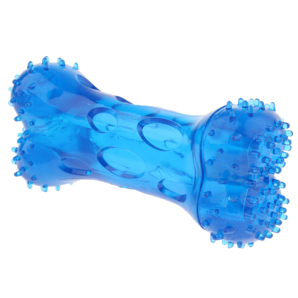 Pet Dog Puppy Fun Toy Teeth Care Cleaning Brush Toys Blue S