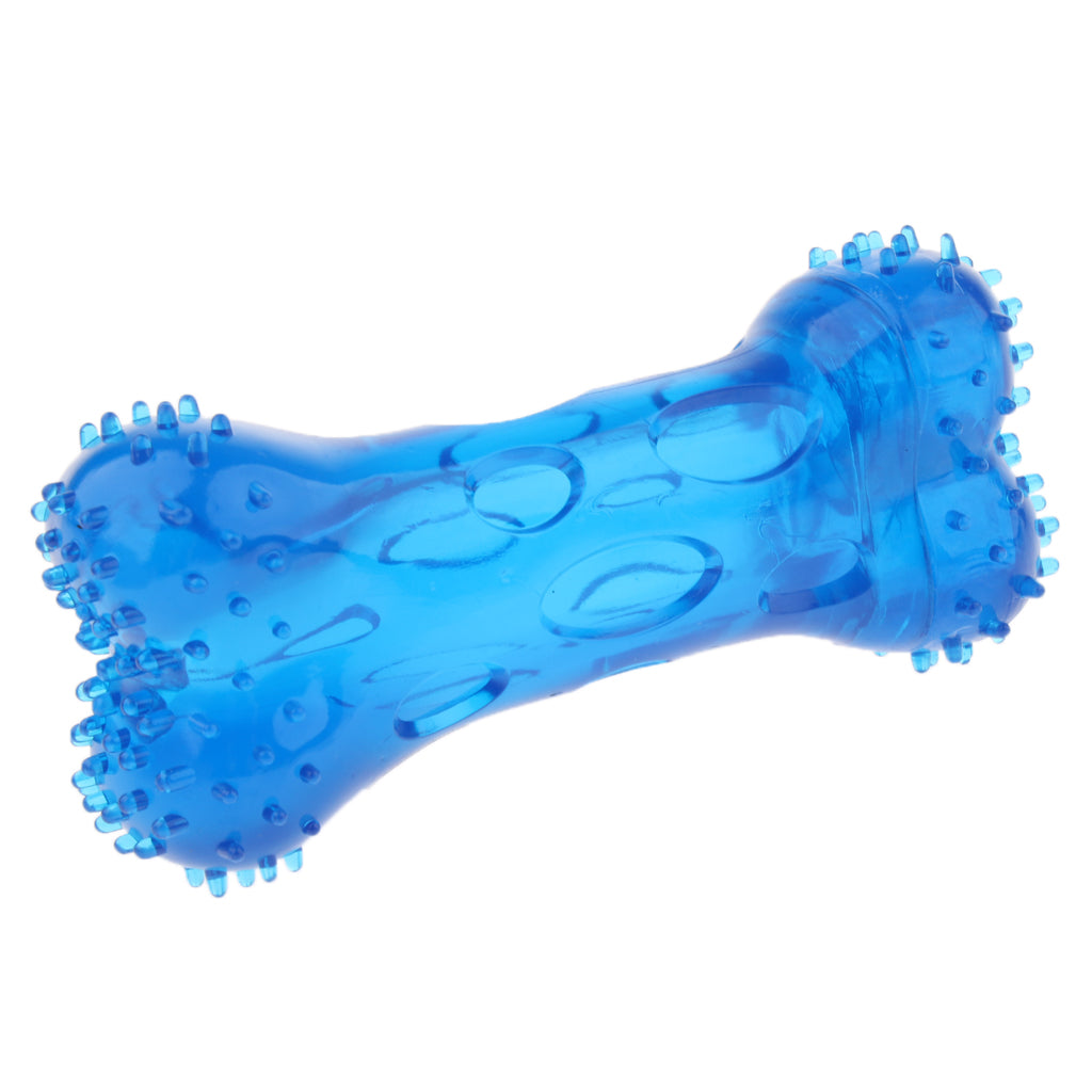 Pet Dog Puppy Fun Toy Teeth Care Cleaning Brush Toys Blue S