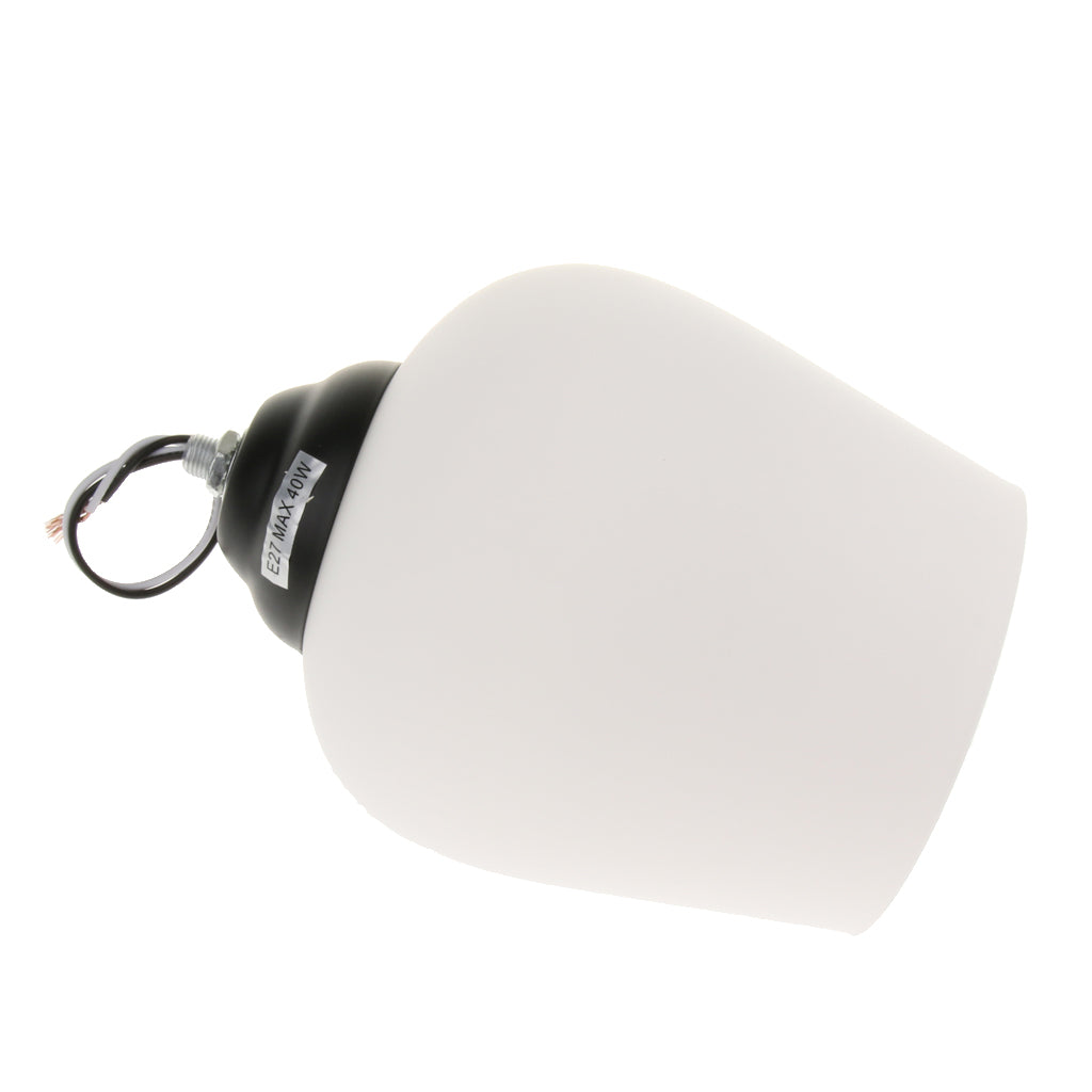 E27 White Glass Ceiling Fan Chandelier Wall Sconce Light Shade 4