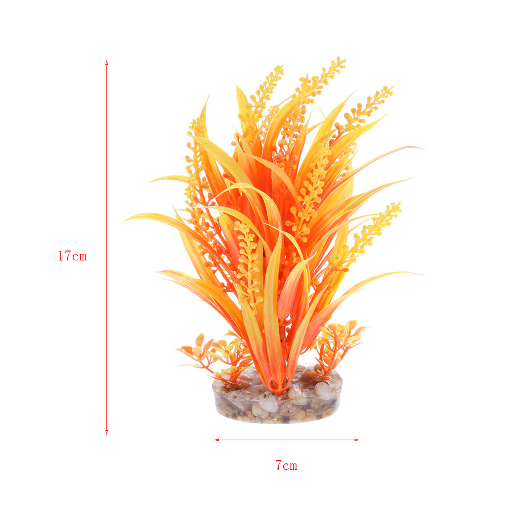 Aquarium Reptile Simulation Water Grass Landscaping Plant Orange Yellow