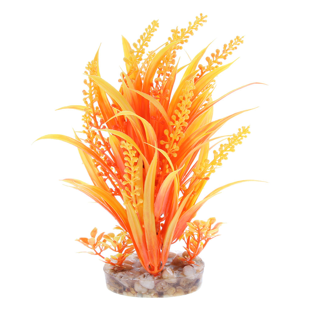 Aquarium Reptile Simulation Water Grass Landscaping Plant Orange Yellow