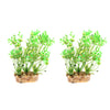 2Pcs Aquarium Reptile Artificial Water Grass Landscape Decoration Green