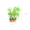 2Pcs Aquarium Reptile Artificial Water Grass Landscape Decoration Green