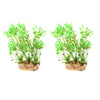 2Pcs Aquarium Reptile Artificial Water Grass Landscape Decoration Green