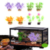 2Pcs Aquarium Reptile Artificial Water Grass Landscape Decoration Purple