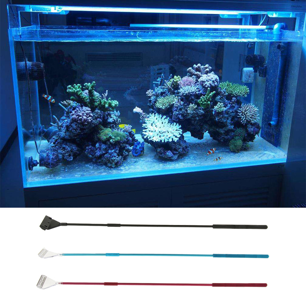 Aluminum Alloy Aquatic Plants Scraper Aquarium Algae Scraper Black