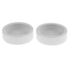 2Pcs Reptile Feeder Ceramics Reptile Lizard Food Bowl Anti-escape  White L