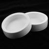 2Pcs Reptile Feeder Ceramics Reptile Lizard Food Bowl Anti-escape  White L