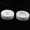 2Pcs Reptile Feeder Ceramics Reptile Lizard Food Bowl Anti-escape  White M