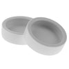 2Pcs Reptile Feeder Ceramics Reptile Lizard Food Bowl Anti-escape  White M