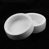 2Pcs Reptile Feeder Ceramics Reptile Lizard Food Bowl Anti-escape  White M