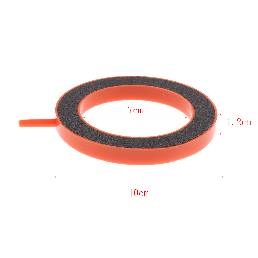 2Pcs Air Stone Disc Bubble Diffuser Oxygen Plate Plastic Casing Stone Orange