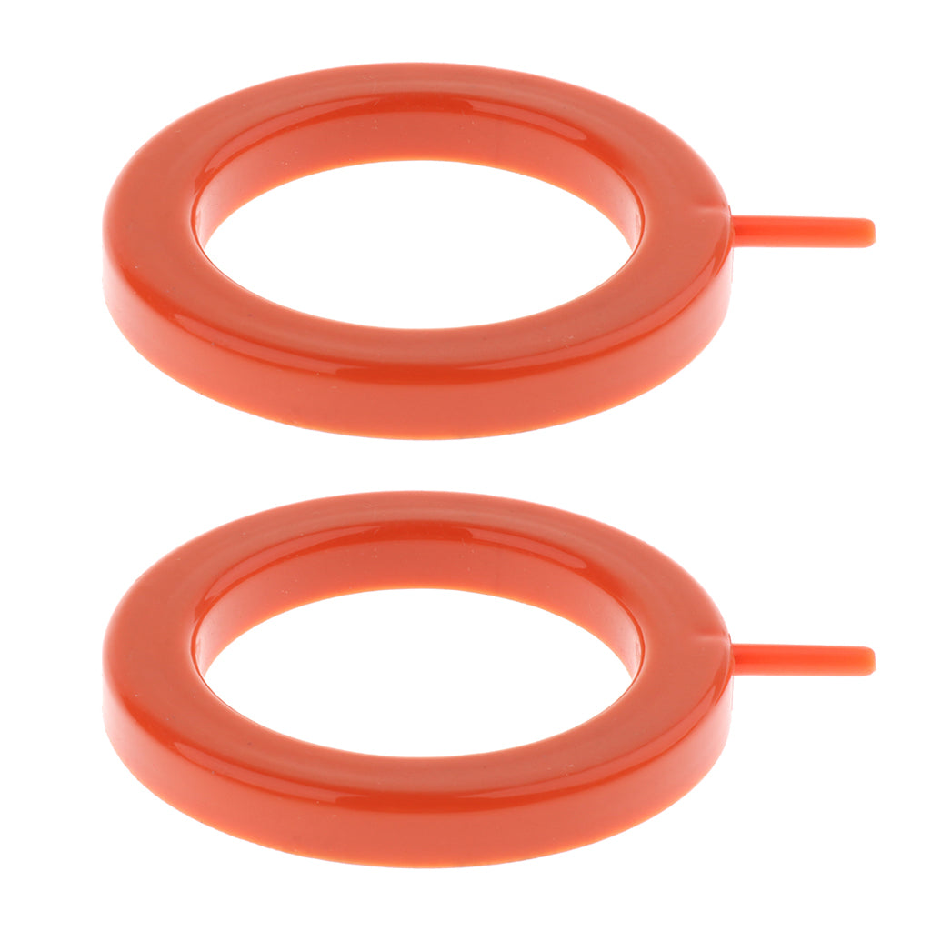 2Pcs Air Stone Disc Bubble Diffuser Oxygen Plate Plastic Casing Stone Orange