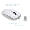 Wireless Keyboard Mouse Combo 2.4G USB for iOS Windows 10/7/XP Android white