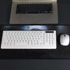 Wireless Keyboard Mouse Combo 2.4G USB for iOS Windows 10/7/XP Android white