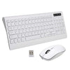 Wireless Keyboard Mouse Combo 2.4G USB for iOS Windows 10/7/XP Android white