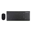 Wireless Keyboard Mouse Combo 2.4G USB for iOS Windows 10/7/XP Android black