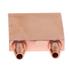 Water Cooling Block for CPU Liquid Radiator Heatsink 40x40mm Copper TT4040A