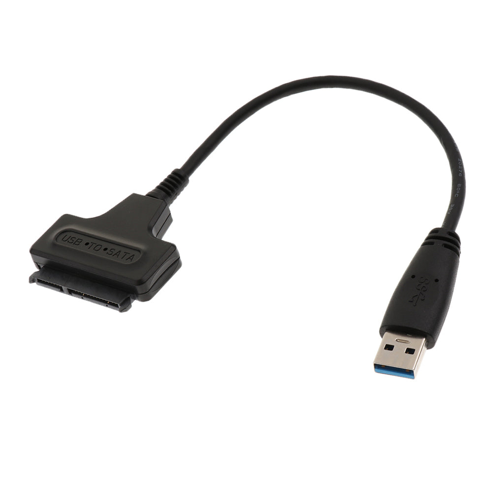 USB 3.0 Male to SATA 7+15 Pin Adapter Cable for 2.5 inch HDD Hard Disk Drive