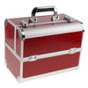 Aluminum Makeup Train Jewelry Storage Box Cosmetic Lockable Case Organizer #2