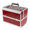 Aluminum Makeup Train Jewelry Storage Box Cosmetic Lockable Case Organizer #2