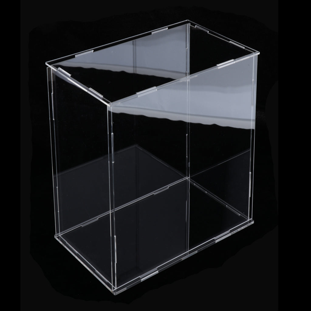 Clear Acrylic Toy Display Show Case Dustproof Box Protection Tool 28x28x28cm Transparent