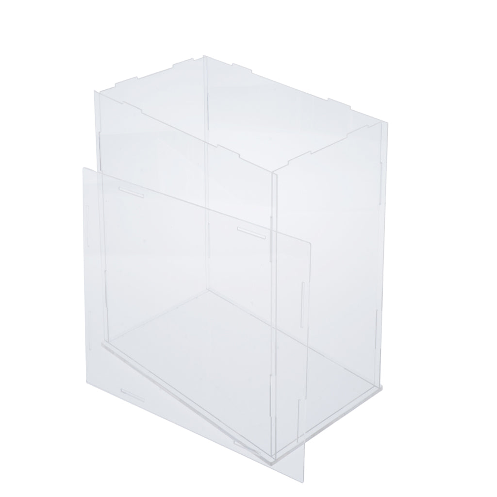 Clear Acrylic Toy Display Show Case Dustproof Box Protection Tool 28x28x28cm Transparent